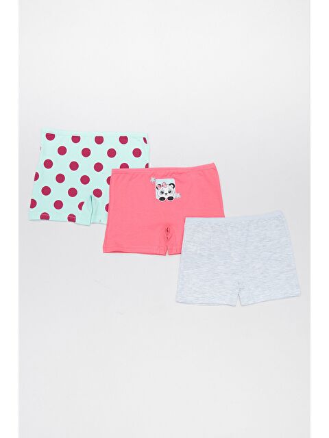 Fullamoda Tavşan Baskılı 3 Lü Kız Çocuk Boxer - S000109579-1180
