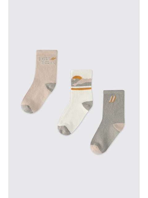 Panço Erkek Çocuk 3'lü Soket Çorap - S000524714-23173