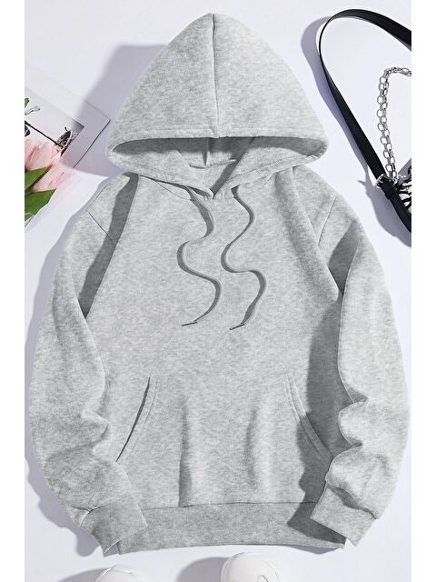 uyguntarz Unisex Pamuk Şardonlu Kapüşonlu Sweatshirt - S000268148-20600