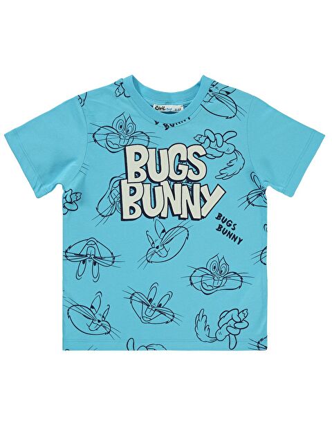 Civil Bugs Bunny Erkek Çocuk Tişört 2-5 Yaş Turkuaz - S000203919-20055