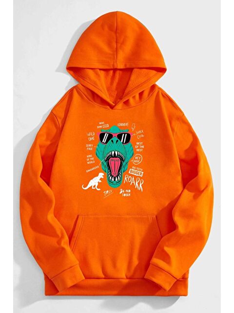 uyguntarz Unisex T - Rex Baskılı Sweatshirt - S000268150-20013