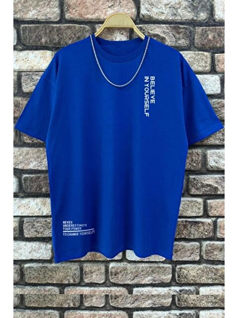 uyguntarz Baskılı Oversize Erkek Tişört - S000241674-17234