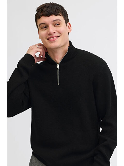 Jack & Jones Premium Jprccmılano% 100 Pamuk Relaxed Fit Dik Yaka Erkek Kazak 12259664 - S000293039-15542