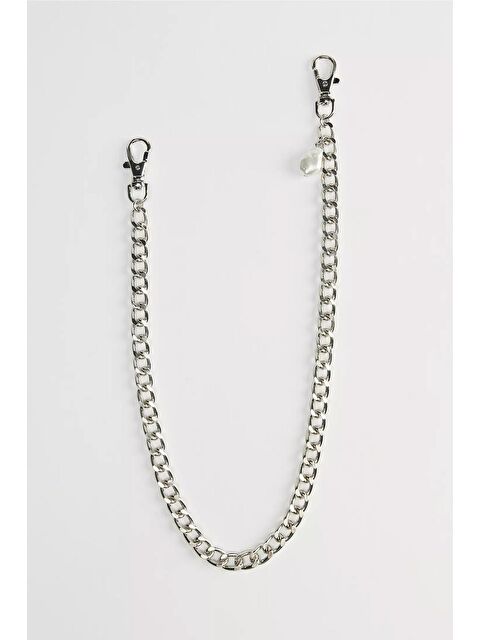 New Obsessions İnci Dekorlu Kalın Cüzdan Zinciri ve Pantalon Aksesuarı - S000345490-18105