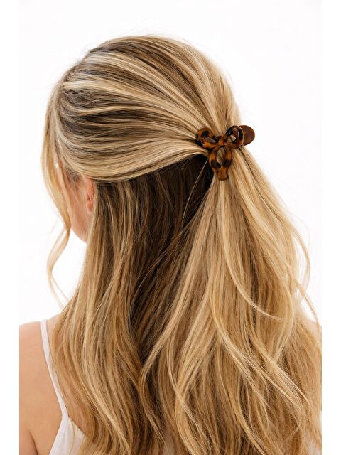 New Obsessions Leopar Desenli Küçük Fiyonk Mandal Toka - S000501903-18645