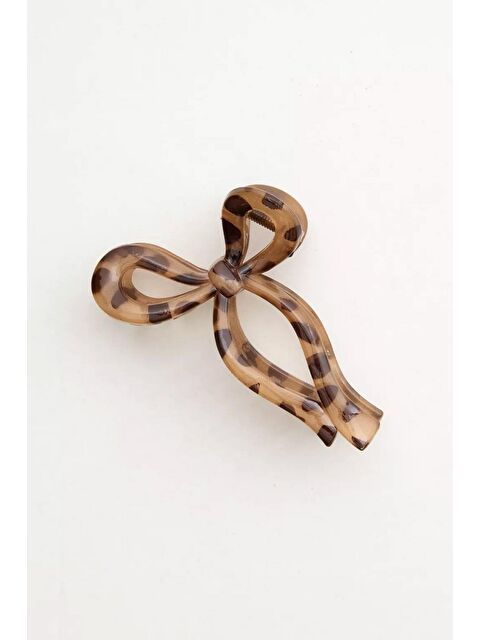 New Obsessions Leopar Desenli Küçük Fiyonk Mandal Toka - S000501903-26429