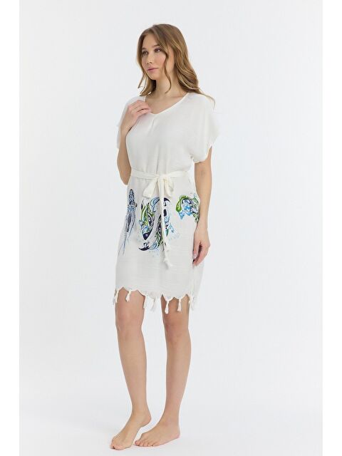 Mulberry Copia Kadın Bambu Plaj Elbisesi