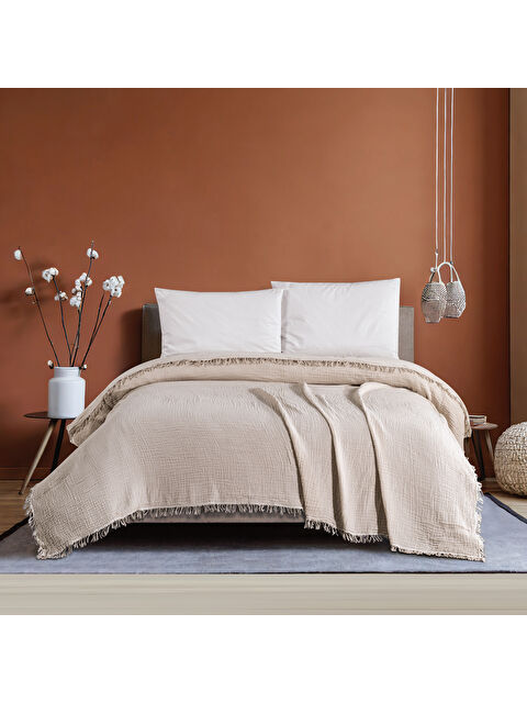 SCHAFER Home Sofia Müslin Pike 200x220 Cm-Bej - S000425872-19928