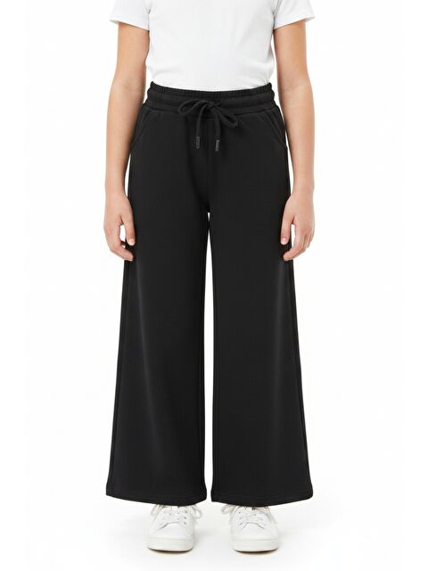 Toontoykids Kız Çocuk Beli Lastikli Bağlamlı Bol Paça Eşofman Alt 25053