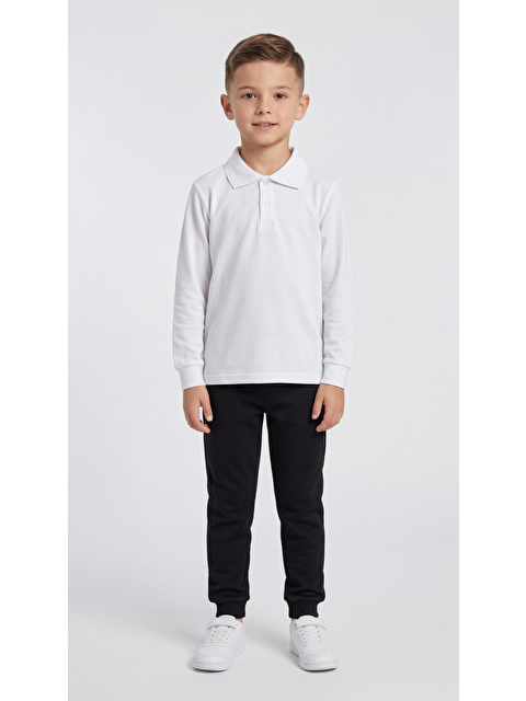 Mışıl Kids Erkek Çocuk Okul Uzun Kol Polo Yaka Lakost