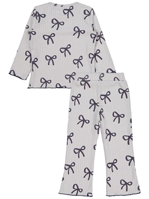 Civil Girls Kurdela Baskılı 2-5 Yaş Takım - Gri 4-5 Yaş - S000483158-20600