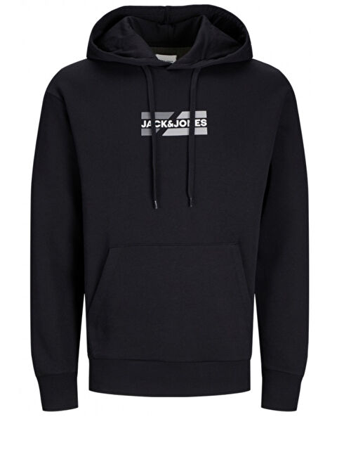Jack & Jones Jjcorp Pamuklu Logolu Regular Fit Kapüşonlu Sweat 12268422 - S000421403-19351