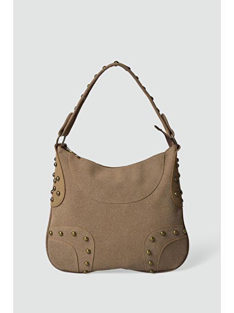 Shulebags Arlo Troklu Omuz Çantası Vizon - S000458179-26429