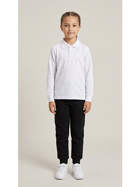 Mışıl Kids Kız Çocuk Okul Uzun Kol Polo Yaka Lakost