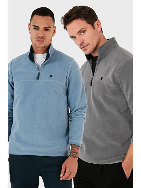 Buratti Slim Fit Anti-Pilling Tüylenme Yapmayan Şardonlu Soğuk Geçirmez 2'li Paket Polar 5906001S2 - S000450990-37636