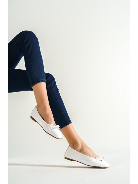 Capone Outfitters Hana Trend Kırışık Desen Kadın Babet - S000119988-20063