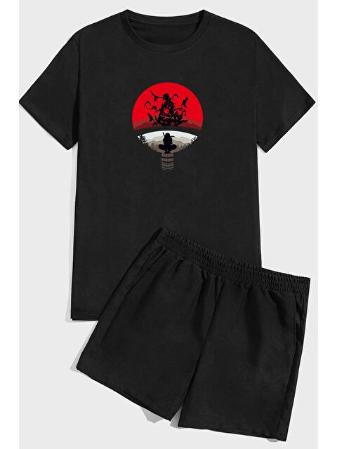 uyguntarz Baskı Şort %100 Pamuk Takım - S000244119-19351