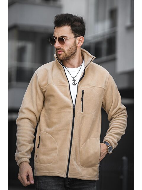 Oksit Freetown Erkek Pro Rüzgar Geçirmez 3 Cepli Outdoor Tam Fermuarlı Polar Ceket - S000266019-4557