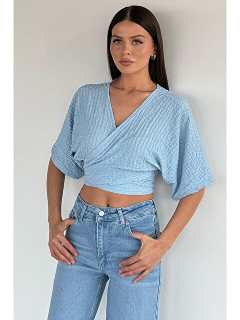 Gülseli Kadın Bağlamalı Bluz