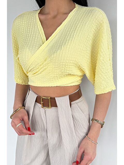 Gülseli Kadın Bağlamalı Bluz