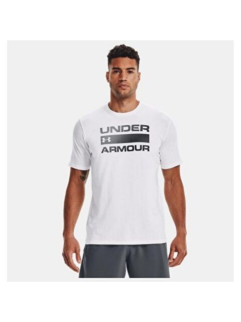 Under Armour Team Issue Wordmark Erkek Beyaz Tişört