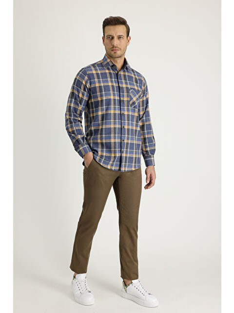 Kiğılı Slim Fit Dar Kesim Pamuk %100 Pamuk Kanvas / Chino Pantolon - S000409026-19413