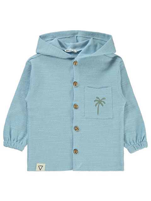 Civil Boys Palmiye Nakışlı Kapüşonlu 2-5 Yaş Hırka - S000466565-17234