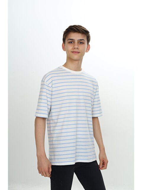 Toontoykids Unisex Çocuk Çizgili Tişört - S000384757-17234