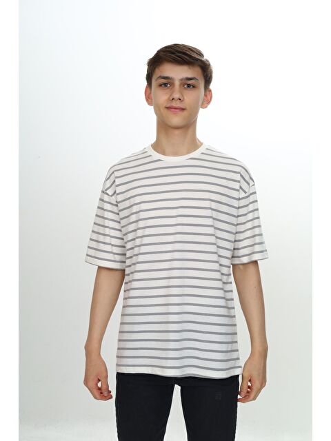 Toontoykids Unisex Çocuk Çizgili Tişört - S000384757-20600