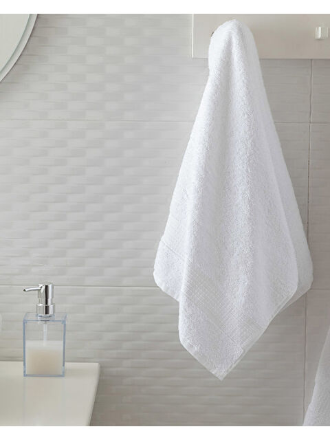 English Home Pure Basic Pamuk Yüz Havlusu 50x90 cm Beyaz - S000312724-20063