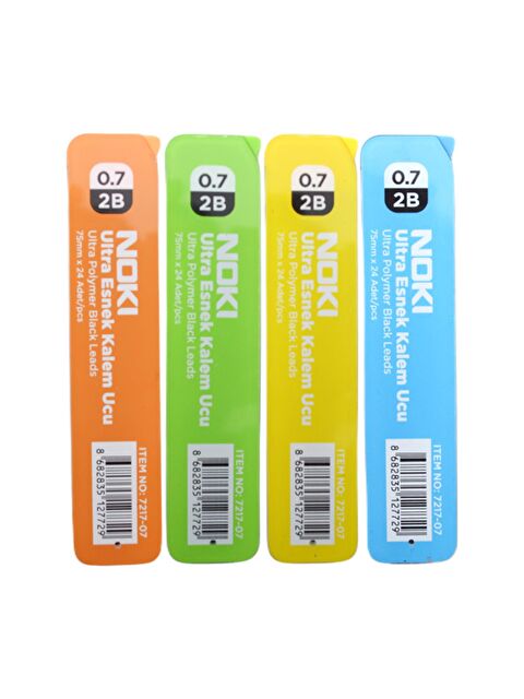 Noki Ultra Esnek 2B 75 mm 0.7 Kalem Ucu 24'lü 4 Tüp 7217-07 - S000178989-19351