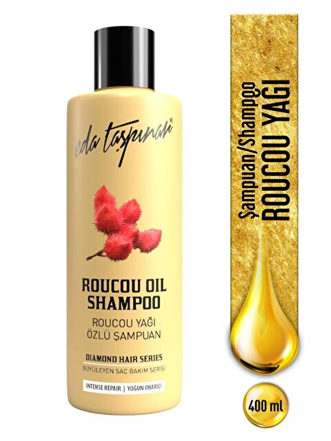 Eda Taşpınar Roucou Yağı Özlü Şampuan, İşlem Görmüş Saçlar, Büyüleyen Saç Bakım Serisi, 400 ml - S000526662-10231