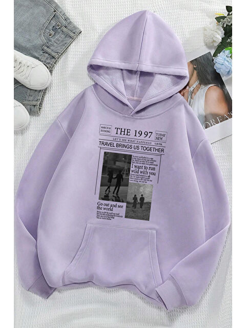 uyguntarz Unisex The 1997 Travel Baskılı Sweatshirt - S000268156-17878