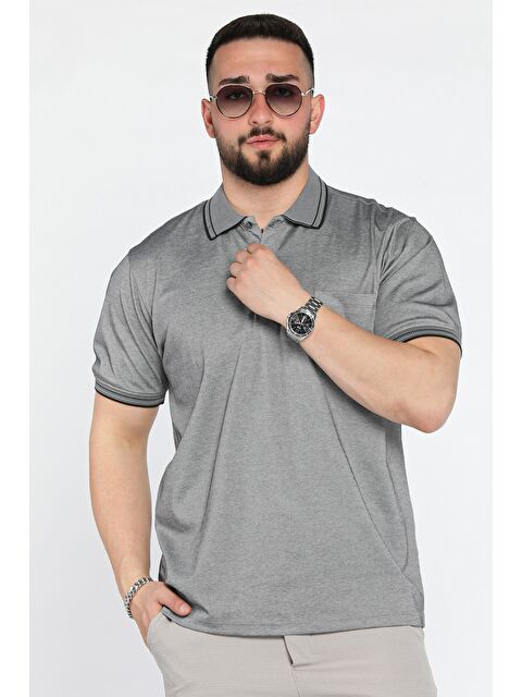 Mishar İtalia Yarım Düğmeli Polo Yaka Cepli Erkek Tişört - S000372948-19351
