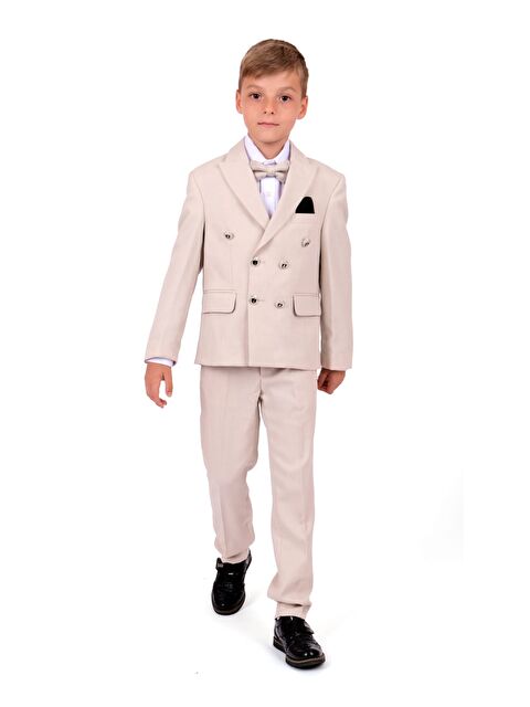 Mnk Baby & Kids Kruvaze İtalyan Kesim Montero Erkek Çocuk Takım Elbise MNK5689 - S000388571-19928