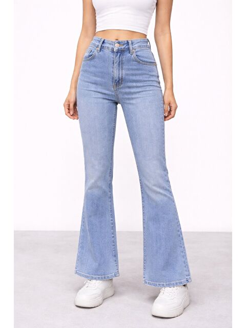 carla10 İspanyol Paça Esnek Jean - S000529246-17437