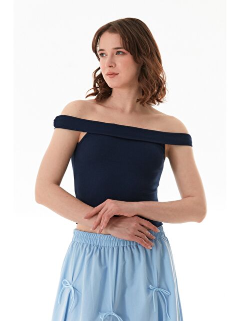 Fullamoda Basic Madonna Yaka Modal Bluz - S000345588-21164