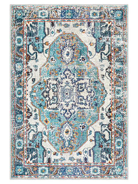 Homefesto Dekoratif Özel Tasarım Yıkanabilir İnce Kaymaz Tabanlı Modern Halı KECE FR09 - S000354762-17234