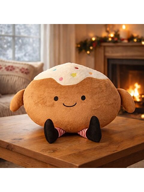 Evidea Soft Raticate Figürlü Yastık - Kahverengi - 32x28 cm - S000476228-19413