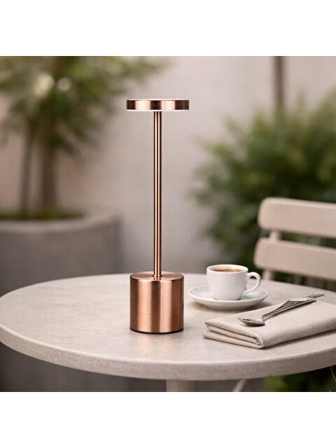 Petrix Dekoratif Şarjlı Dokunmatik Masa Lambası - Rose - 31 cm - S000475638-20024