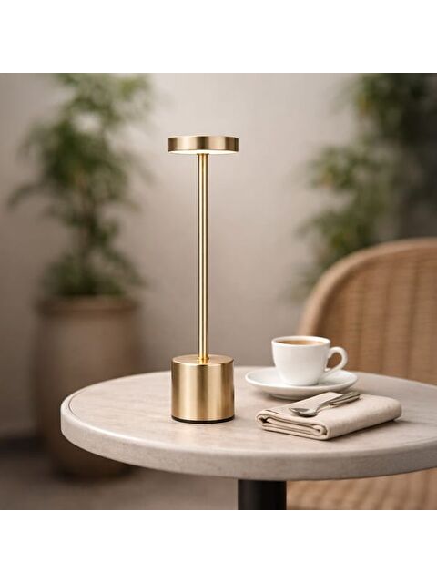 Petrix Dekoratif Şarjlı Dokunmatik Masa Lambası - Silver - 31 cm - S000475791-18105