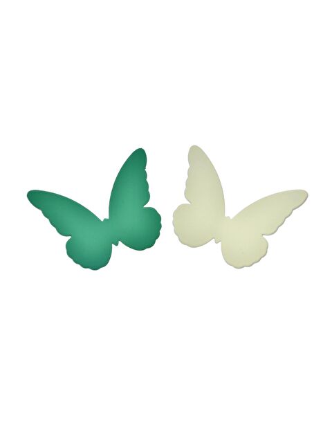 Pelin Aksesuar Yeşil Beyaz Kelebek Küpe - S000048607-23173