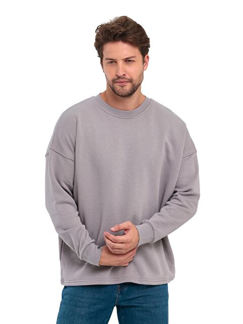 Rodi 3 İplik Bisiklet Yaka Erkek Sweatshirt - S000085828-20042