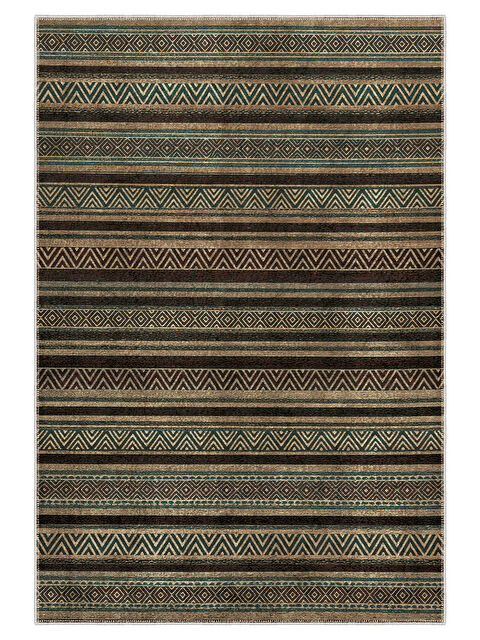 Homefesto Dekoratif Özel Tasarım Yıkanabilir İnce Kaymaz Tabanlı Modern Halı KECE FR35 - S000354018-19413