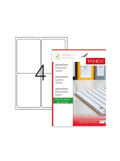 Tanex TW-2004 99.1X139 mm Laser Etiket 100 Adet - S000080879-20063