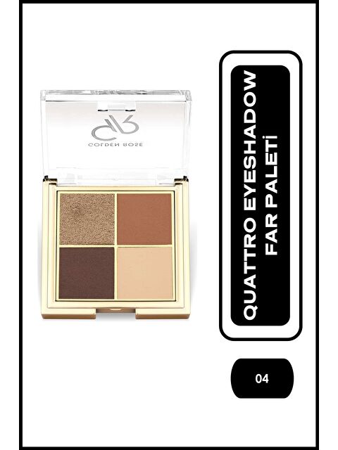 GOLDEN ROSE Quattro Eyeshadow Palette No: 04 Coffee Dream - Far Paleti - S000369497-26412