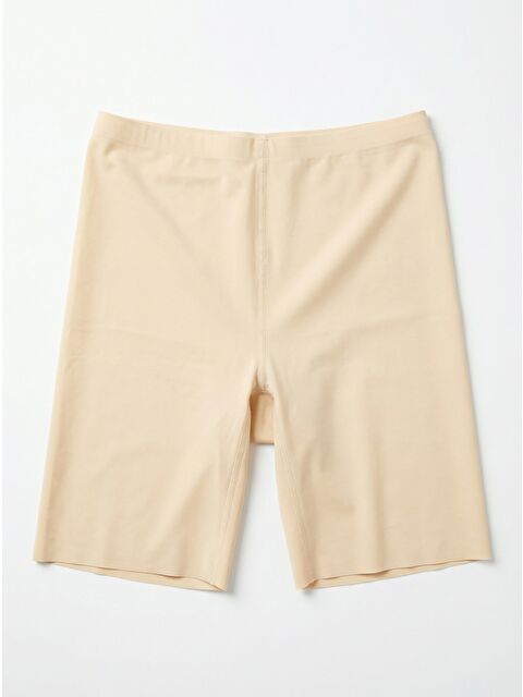 C&City Dikişsiz Toparlayıcı Yüksek Bel Lazer Kesim Şortlu Korse 9209 Ten - S000222429-26407