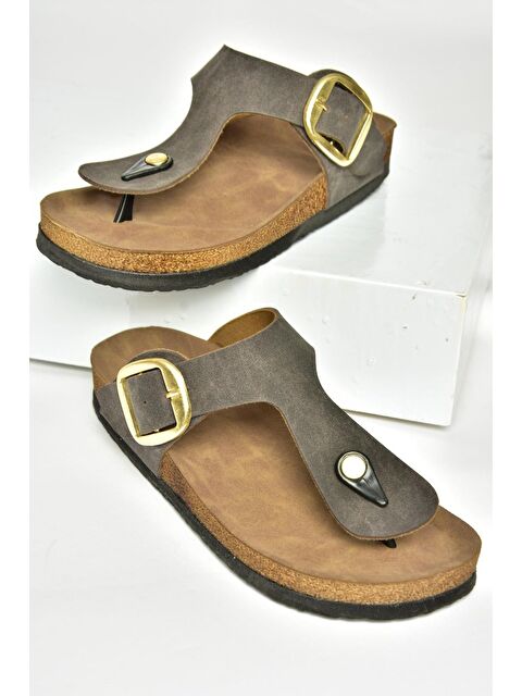 Fox Shoes U7779170 Kahverengi Kadın Terlik - S000369405-19413