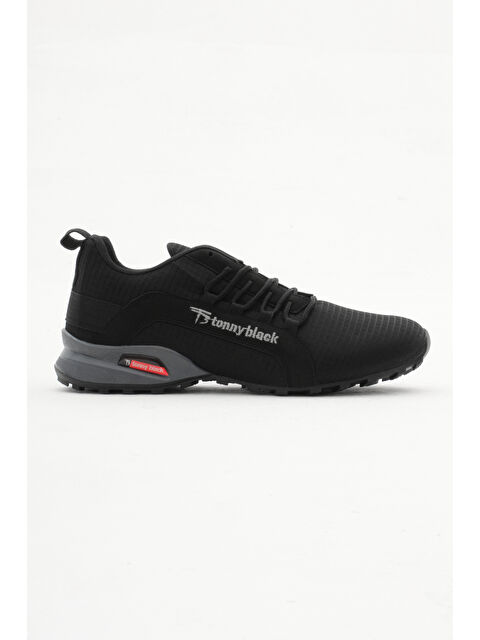 TONNY BLACK Unisex Siyah Füme Rahat Kalıp Termo Taban Bağcıklı Sneaker - S000027908-37491