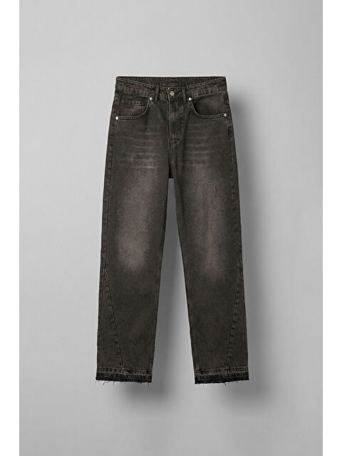 Abluka Online Erkek Baggy Fit Yıkamalı Jean Pantolon Kahverengi - S000487333-19413